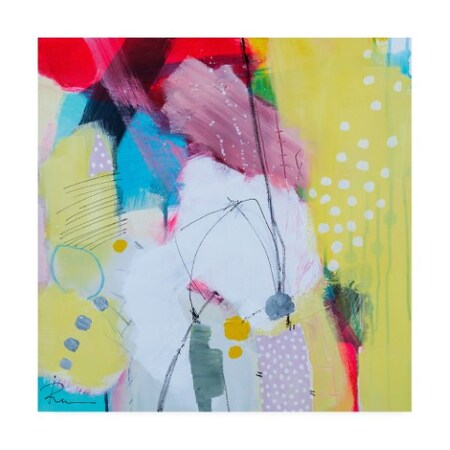 Trademark Fine Art Ira Ivanova 'Ira Ivanov Paint Expression Study 11' Canvas Art, 35x35 IC01043-C3535GG